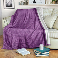 Hawaiian Turtle and Shark Blanket Kakau Tribal with Polynesian Pattern Pink Color