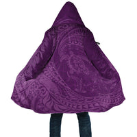 Hawaiian Turtle and Shark Cloak Kakau Tribal with Polynesian Pattern Pink Color
