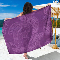 Hawaiian Turtle and Shark Sarong Kakau Tribal with Polynesian Pattern Pink Color