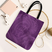 Hawaiian Turtle and Shark Tote Bag Kakau Tribal with Polynesian Pattern Pink Color