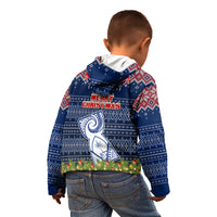 Guam Christmas Kid Hoodie Chamorro Guam Tattoos Beautiful Merry Xmas Snowflake LT03 - Polynesian Pride