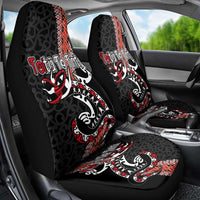 Aotearoa Toitu Te Tiriti Car Seat Cover Maori Taniwha Haka - Honour the Treaty LT03 - Polynesian Pride