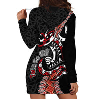 Aotearoa Toitu Te Tiriti Hoodie Dress Maori Taniwha Haka - Honour the Treaty LT03 - Polynesian Pride