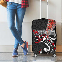 Aotearoa Toitu Te Tiriti Luggage Cover Maori Taniwha Haka - Honour the Treaty LT03 - Polynesian Pride