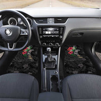 Hawaiian Tropical Plants and Turtles Car Mats Polynesian Art Motifs