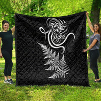 New Zealand Octopus Tattoo and Fern Quilt Maori Pattern