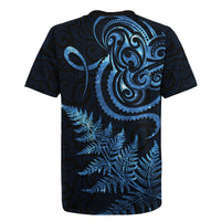 New Zealand Octopus Tattoo and Fern Rugby Jersey Maori Pattern Matariki Style LT03 - Polynesian Pride