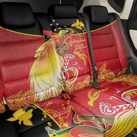 Papua New Guinea Independence Day Back Car Seat Cover Happy Anniversary 50th Bird-of-paradise Melanesian Tattoos LT03 - Polynesian Pride