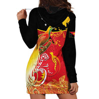 Papua New Guinea Independence Day Hoodie Dress Happy Anniversary 50th Bird-of-paradise Melanesian Tattoos LT03 - Polynesian Pride