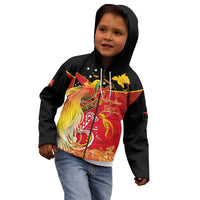 Papua New Guinea Independence Day Kid Hoodie Happy Anniversary 50th Bird-of-paradise Melanesian Tattoos LT03 - Polynesian Pride