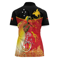 Papua New Guinea Independence Day Women Polo Shirt Happy Anniversary 50th Bird-of-paradise Melanesian Tattoos LT03 - Polynesian Pride