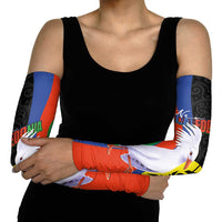 New Caledonia Arm Sleeves Kagu Bird and The Seal with Melanesian Culture - Polynesian Pride