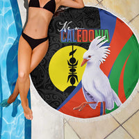 New Caledonia Beach Blanket Kagu Bird and The Seal with Melanesian Culture LT03 - Polynesian Pride