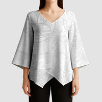 Samoan Culture-Lotu Tamaiti Kimono Sleeve Blouse Siapo and Polynesian Art Tattoos - Polynesian Pride