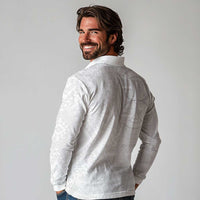 Samoan Culture-Lotu Tamaiti Long Sleeve Polo Shirt Siapo and Polynesian Art Tattoos LT03 - Polynesian Pride