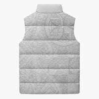 Samoan Culture-Lotu Tamaiti Sleeveless Puffer Jacket Siapo and Polynesian Art Tattoos - Polynesian Pride