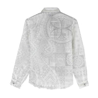 Samoan Culture-Lotu Tamaiti Women Casual Shirt Siapo and Polynesian Art Tattoos - Polynesian Pride