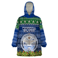 personalised-marshall-islands-christmas-wearable-blanket-hoodie-coat-of-arms-and-map-beautiful-merry-xmas-snowflake