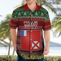 Personalised Wallis and Futuna Christmas Hawaiian Shirt Coat of Arms and Map Beautiful Merry Xmas Snowflake LT03 - Polynesian Pride