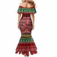 Personalised Wallis and Futuna Christmas Mermaid Dress Coat of Arms and Map Beautiful Merry Xmas Snowflake LT03 - Polynesian Pride