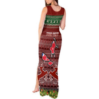 Personalised Wallis and Futuna Christmas Tank Maxi Dress Coat of Arms and Map Beautiful Merry Xmas Snowflake LT03 - Polynesian Pride