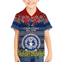 personalised-northern-mariana-islands-christmas-kid-hawaiian-shirt-coat-of-arms-and-map-beautiful-merry-xmas-snowflake