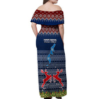 personalised-northern-mariana-islands-christmas-off-shoulder-maxi-dress-coat-of-arms-and-map-beautiful-merry-xmas-snowflake