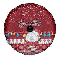 Personalised Palau Christmas Spare Tire Cover Snowman and Palau Coat of Arms Maori Tribal Xmas Style LT03 - Polynesian Pride