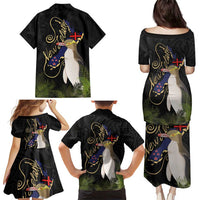 New Zealand Hoiho Family Matching Puletasi and Hawaiian Shirt Maori Art Tattoo and Silver Fern LT03 - Polynesian Pride