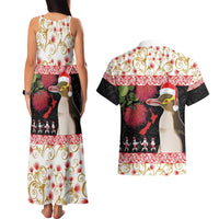 New Zealand Merry Christmas Couples Matching Tank Maxi Dress and Hawaiian Shirt Hoiho Xmas - Haka Dance and Pohutukawa LT03 - Polynesian Pride
