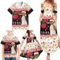 New Zealand Merry Christmas Family Matching Summer Maxi Dress and Hawaiian Shirt Hoiho Xmas - Haka Dance and Pohutukawa LT03 - Polynesian Pride