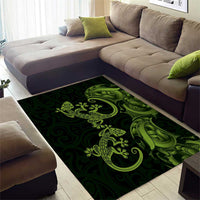 New Zealand Gecko Maori Art Tattoo Area Rug LT03 - Polynesian Pride