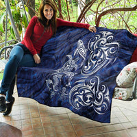 New Zealand Connecting with Seas Quilt Maori Tribal and Sea Animals Tattoo - White Glass Style LT03 - Polynesian Pride