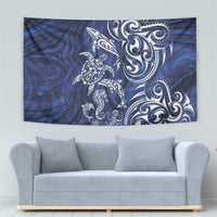 New Zealand Connecting with Seas Tapestry Maori Tribal and Sea Animals Tattoo - White Glass Style LT03 - Polynesian Pride