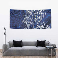 New Zealand Connecting with Seas Tapestry Maori Tribal and Sea Animals Tattoo - White Glass Style LT03 - Polynesian Pride