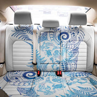 New Zealand Sea Animals Back Car Seat Cover with Maori Koru Tribal Tattoo and Silver Ferns Galaxy Style LT03 - Polynesian Pride
