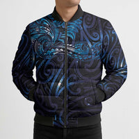 New Zealand New Year-Matariki Bomber Puffer Jacket Aotearoa Maori Tattoo Galaxy Sky