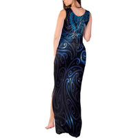 New Zealand New Year-Matariki Tank Maxi Dress Aotearoa Maori Tattoo Galaxy Sky