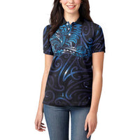 New Zealand New Year-Matariki Women Polo Shirt Aotearoa Maori Tattoo Galaxy Sky LT03 - Polynesian Pride