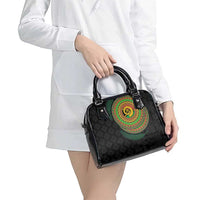 Vanuatu Tribal Tattoo with Namele Leaves Shoulder Handbag