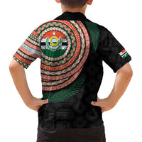Penama Tribal Tattoo with Namele Leaves Hawaiian Shirt