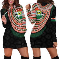 Penama Tribal Tattoo with Namele Leaves Hoodie Dress