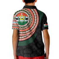 Penama Tribal Tattoo with Namele Leaves Kid Polo Shirt