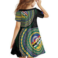 Torba Tribal Tattoo with Namele Leaves Family Matching Tank Maxi Dress and Hawaiian Shirt LT03 - Polynesian Pride