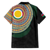 Shefa Tribal Tattoo with Namele Leaves Family Matching Tank Maxi Dress and Hawaiian Shirt LT03 - Polynesian Pride