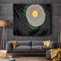 Shefa Tribal Tattoo with Namele Leaves Tapestry