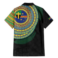 Tafea Tribal Tattoo with Namele Leaves Family Matching Mermaid Dress and Hawaiian Shirt LT03 - Polynesian Pride