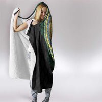 Tafea Tribal Tattoo with Namele Leaves Hooded Blanket