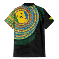 Malampa Tribal Tattoo with Namele Leaves Family Matching Mermaid Dress and Hawaiian Shirt LT03 - Polynesian Pride