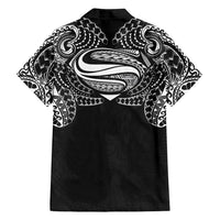 Super Samoan Traditional Tribal Art Tattoos Family Matching Tank Maxi Dress and Hawaiian Shirt Black Color LT03 - Polynesian Pride